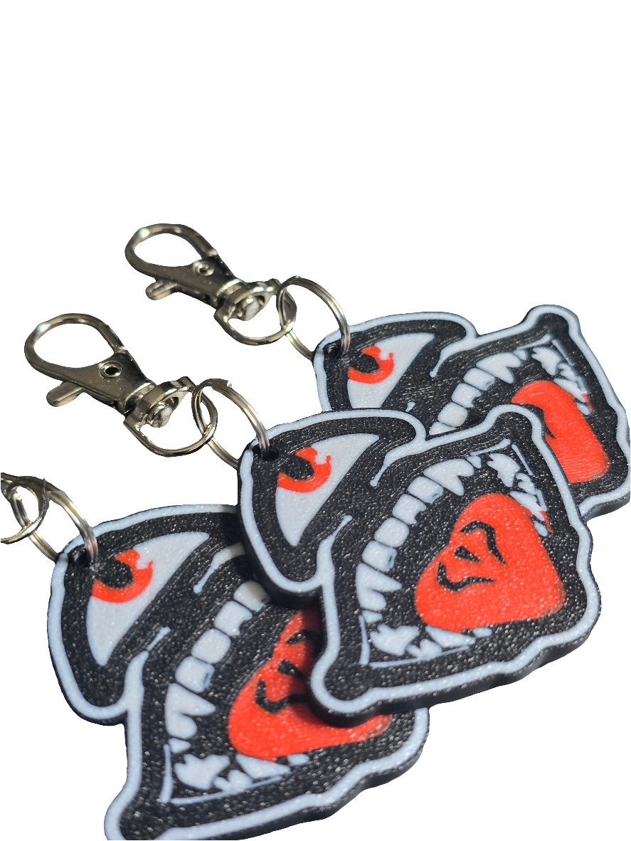 Eye X Tounge Keychain