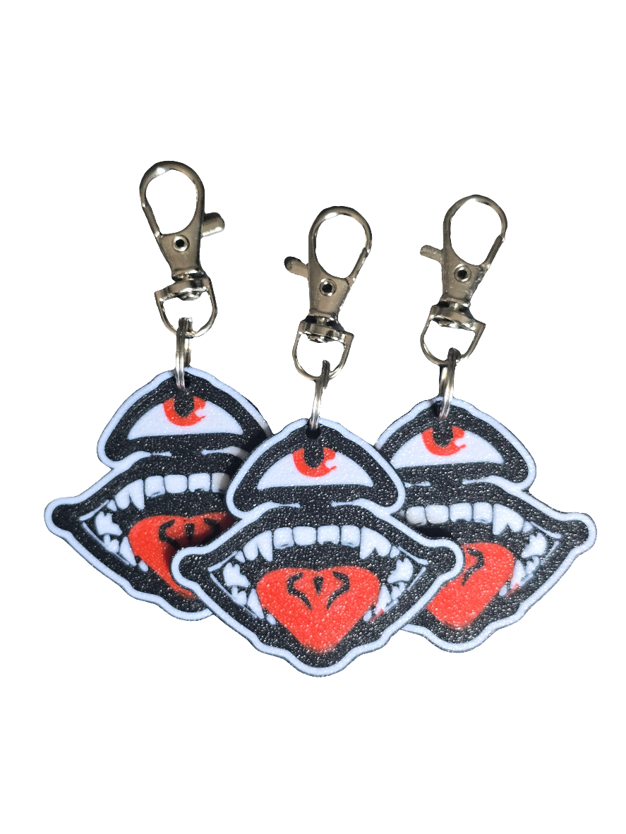 Eye X Tounge Keychain